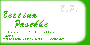 bettina paschke business card